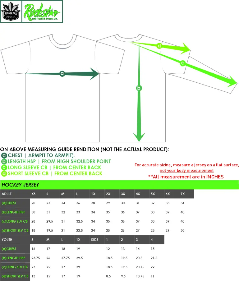 Rock Star Sportswear hockey jersey